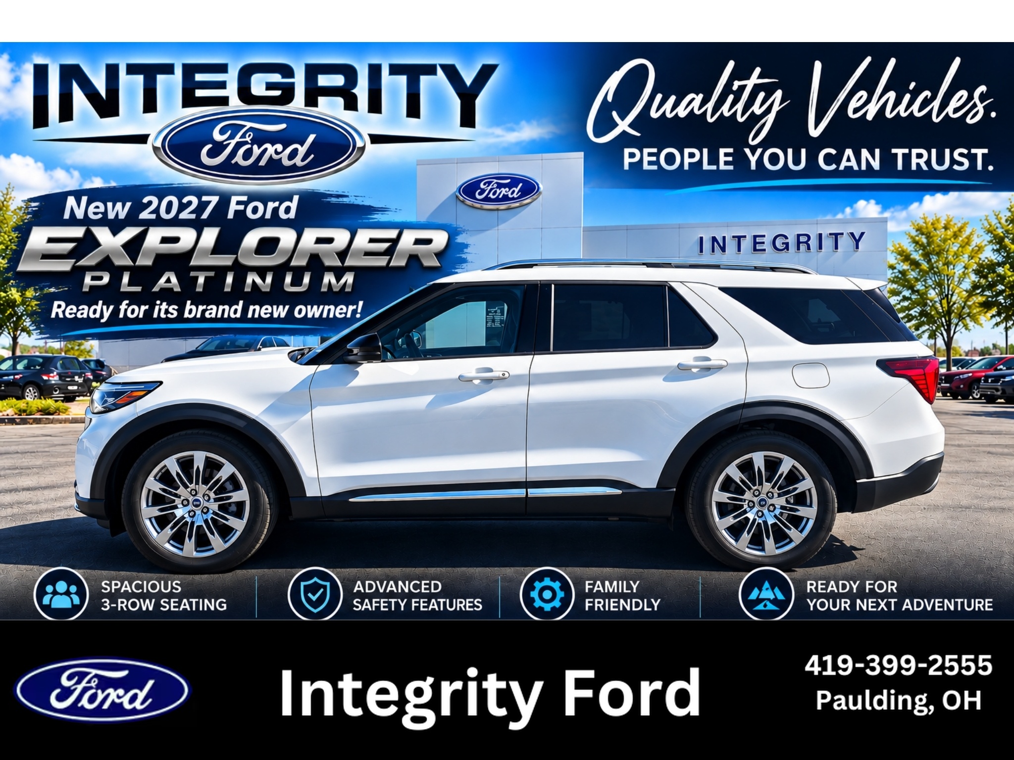 2027 Ford Explorer Platinum SUV