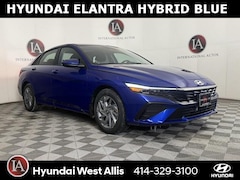 2026 Hyundai Elantra Hybrid Blue Sedan