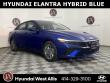 New 2026 Hyundai Elantra Hybrid Blue Sedan