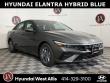 New 2026 Hyundai Elantra Hybrid Blue Sedan