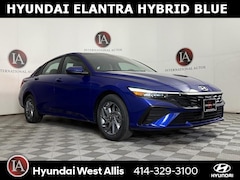 2026 Hyundai Elantra Hybrid Blue Sedan