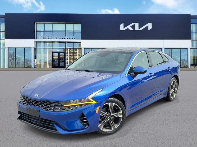 Used 2021 Kia K5 EX with VIN 5XXG34J21MG035776 for sale in Orland Hills, IL