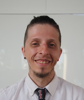 Staff member Vincent Sroka from f9b41fc3890d