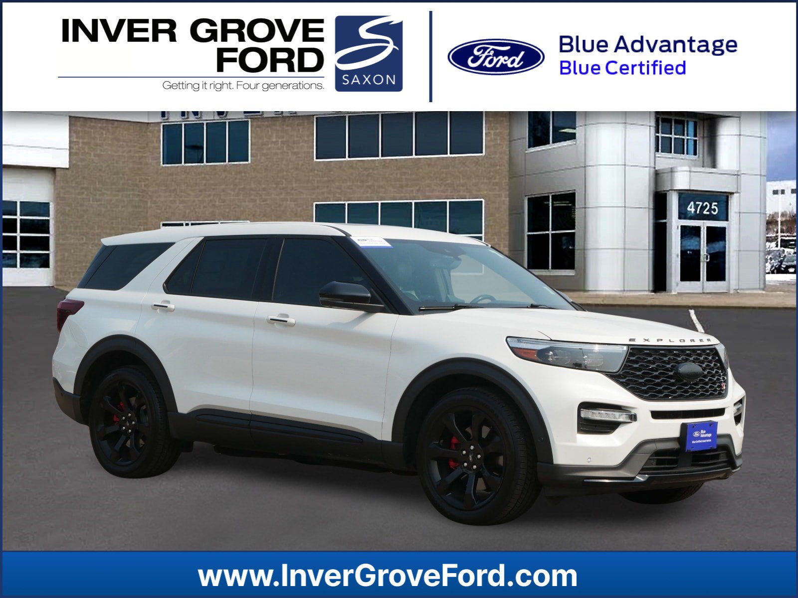 Certified 2021 Ford Explorer ST with VIN 1FM5K8GC0MGC30094 for sale in Inver Grove Heights, Minnesota