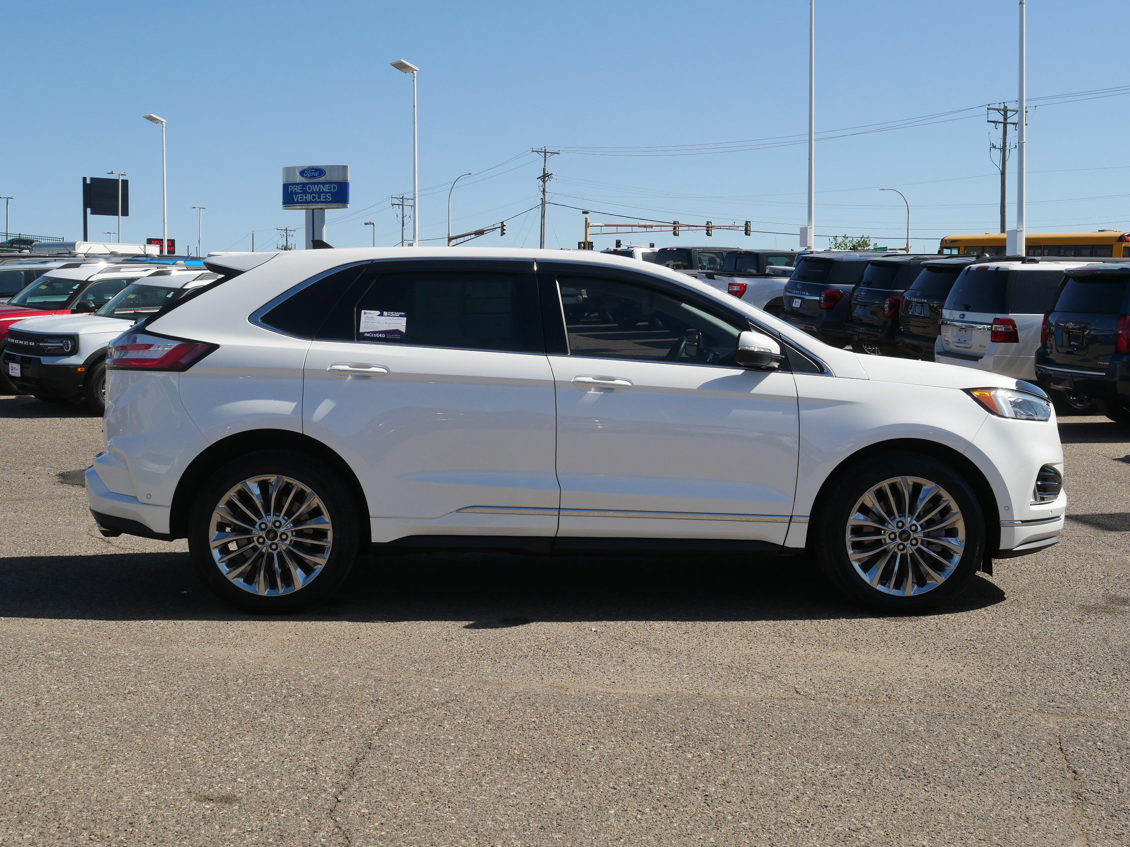 Used 2021 Ford Edge Titanium with VIN 2FMPK4K90MBA40011 for sale in Inver Grove Heights, Minnesota