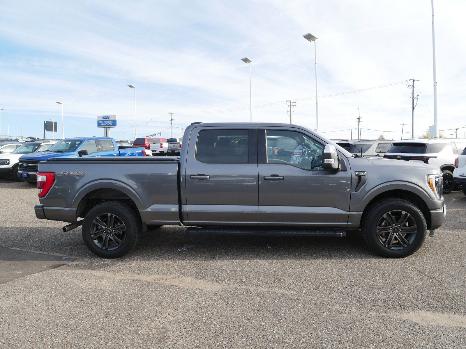 Certified 2022 Ford F-150 Lariat with VIN 1FTFW1E8XNFB36508 for sale in Inver Grove Heights, Minnesota