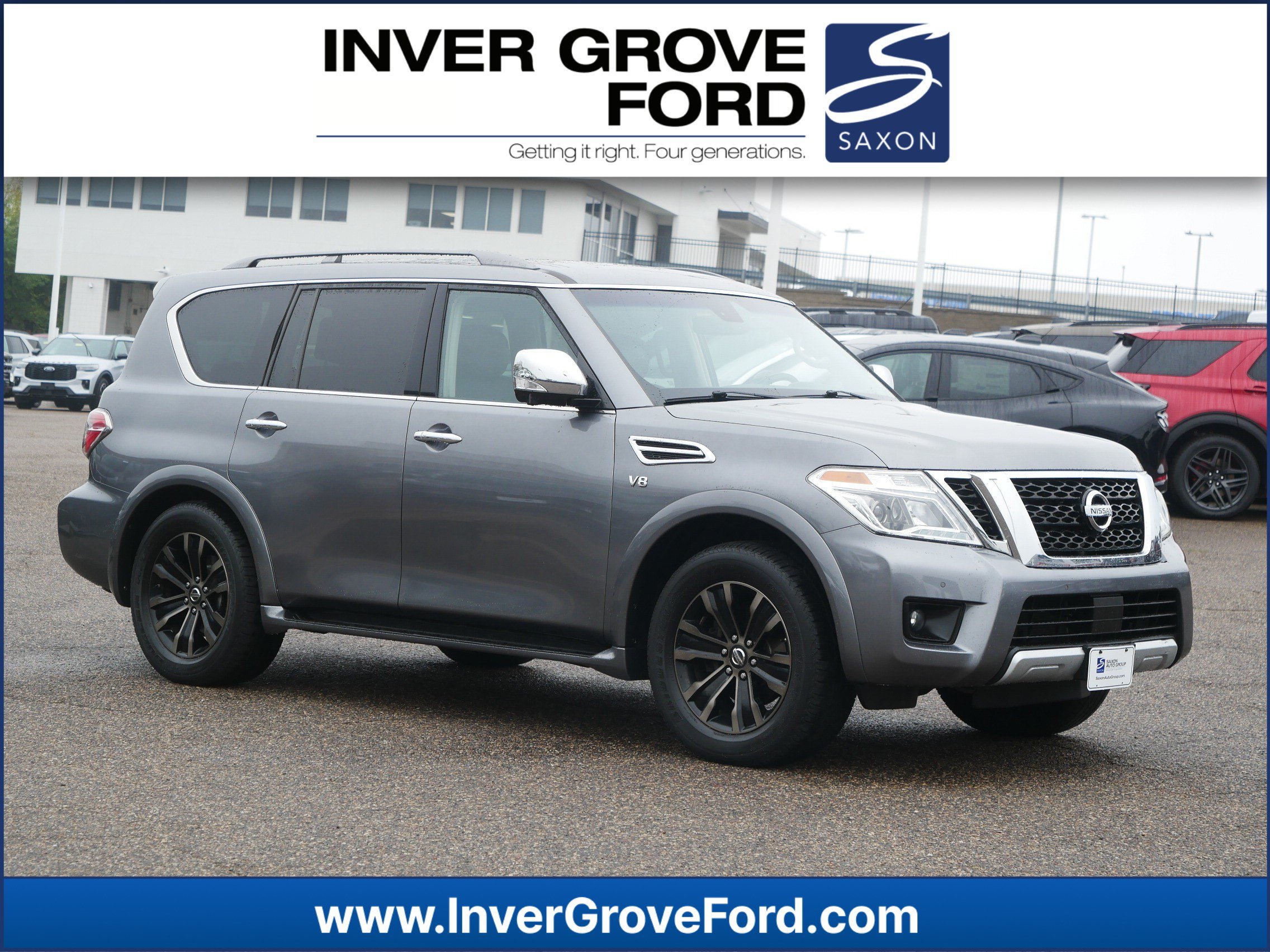 Used 2017 Nissan Armada Platinum with VIN JN8AY2NE9H9704495 for sale in Inver Grove Heights, Minnesota