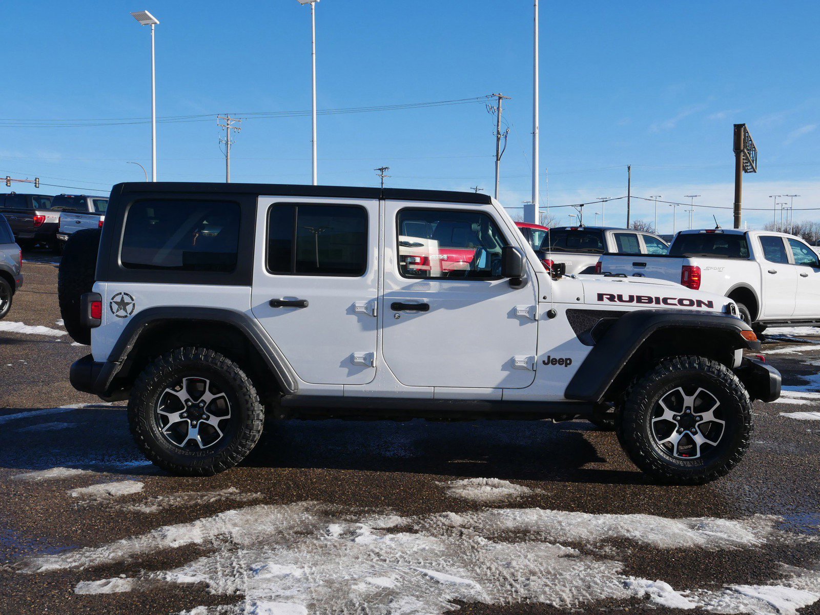Used 2021 Jeep Wrangler Unlimited Rubicon with VIN 1C4HJXFN4MW705012 for sale in Inver Grove Heights, Minnesota