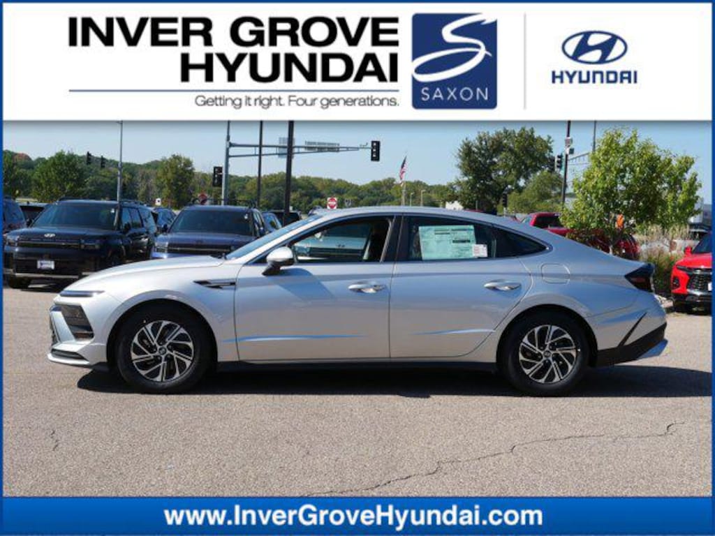 New 2026 Hyundai Sonata Hybrid Blue Sedan