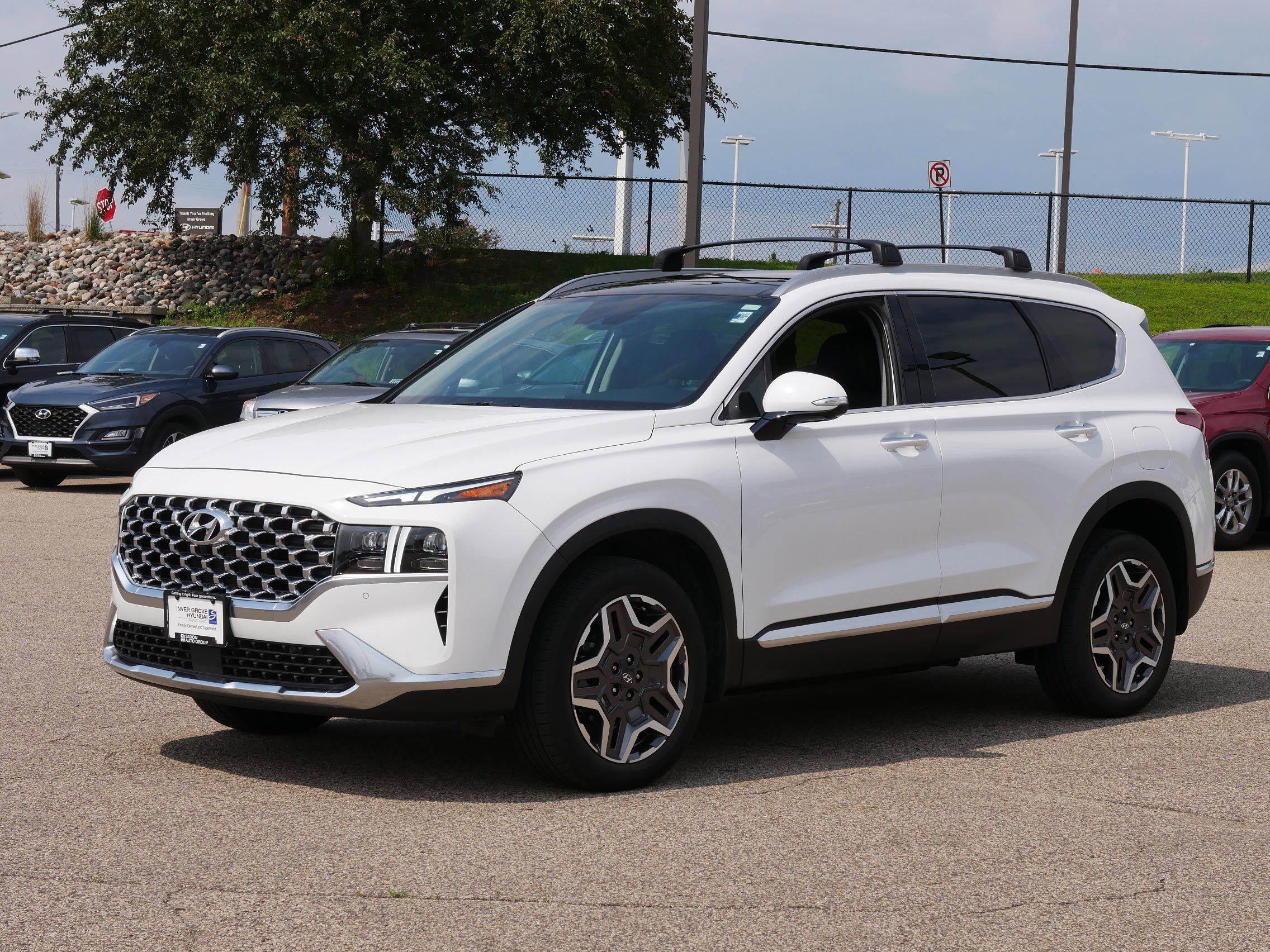 Used 2023 Hyundai Santa Fe Limited HEV with VIN 5NMS5DA1XPH001093 for sale in Inver Grove, Minnesota