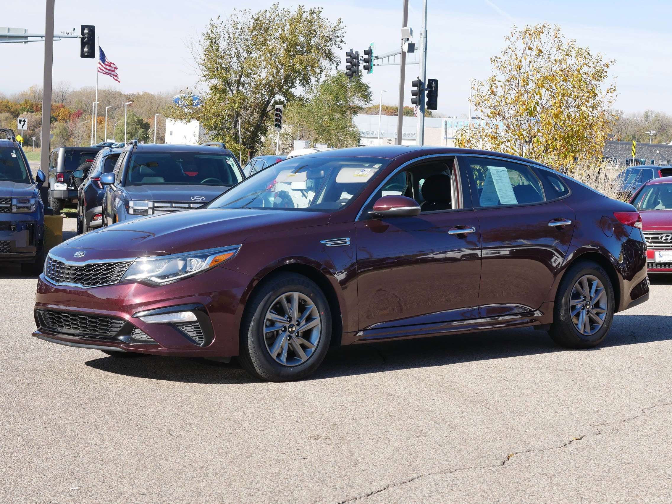 Used 2020 Kia Optima LX with VIN 5XXGT4L33LG423998 for sale in Inver Grove Heights, Minnesota