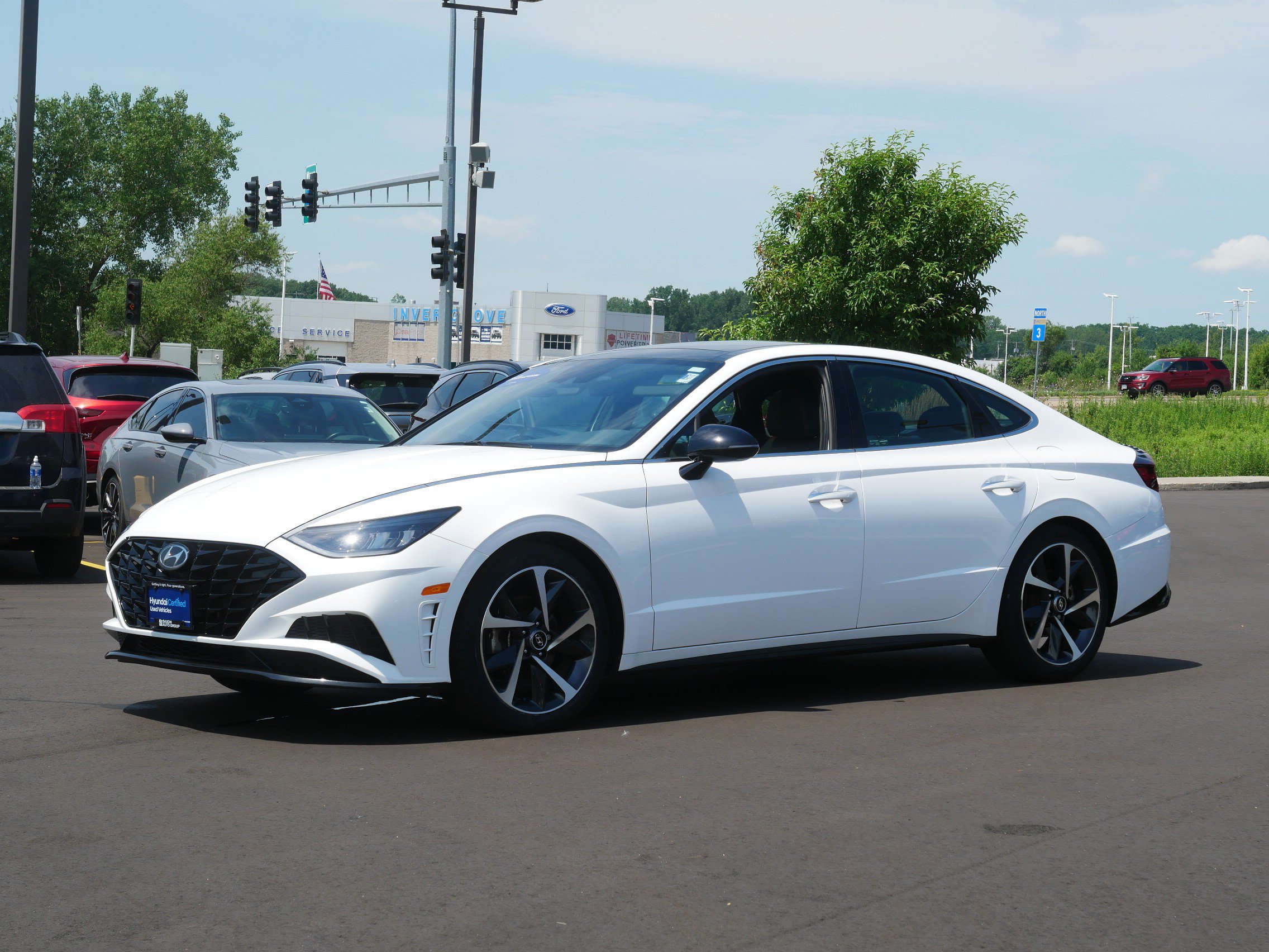 Certified 2023 Hyundai Sonata SEL Plus with VIN KMHL44J28PA262258 for sale in Inver Grove Heights, Minnesota