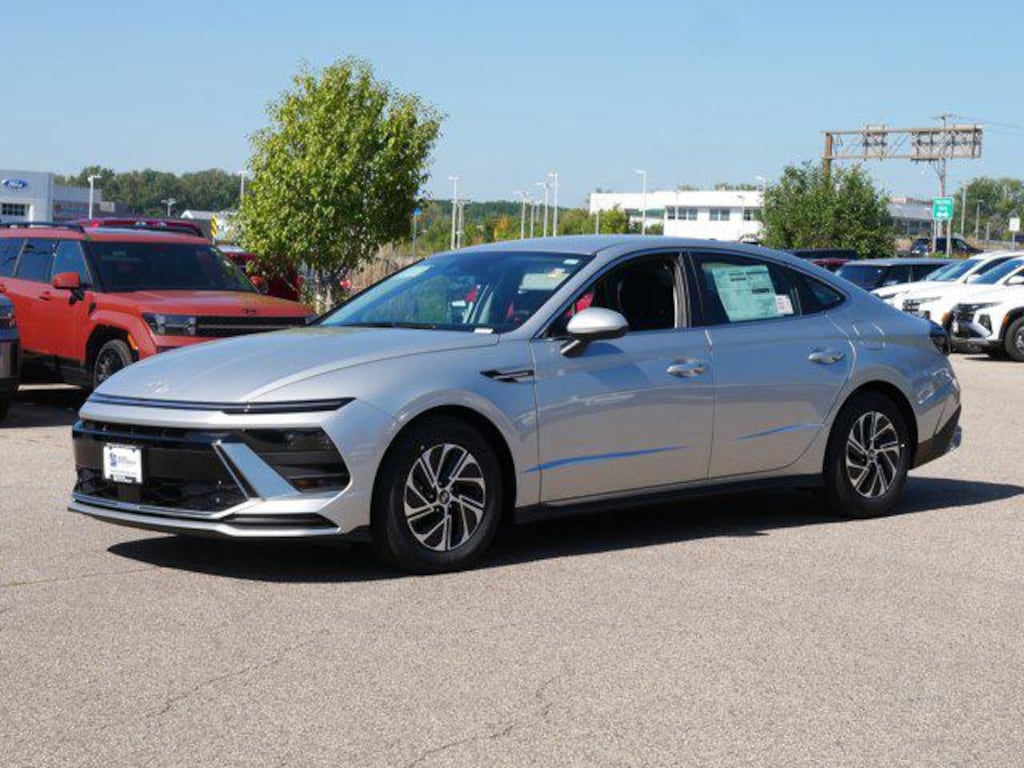 New 2026 Hyundai Sonata Hybrid Blue Sedan