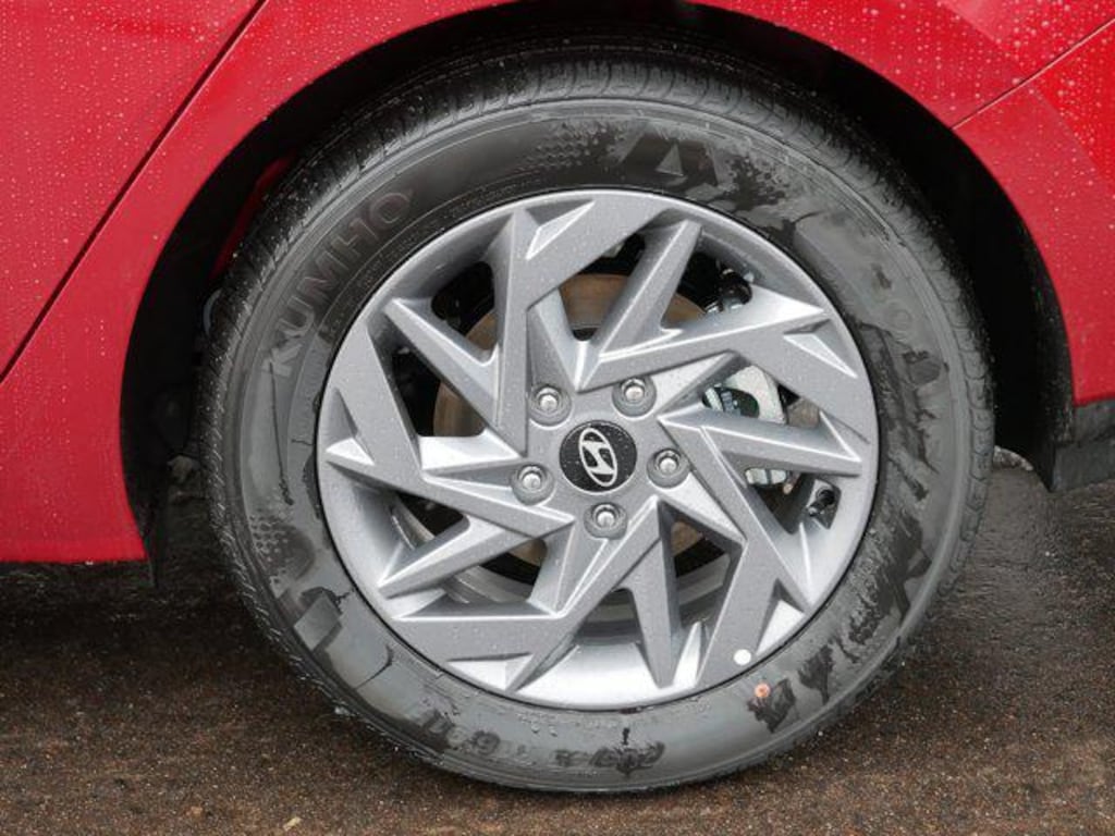 New 2026 Hyundai Elantra Hybrid Blue Sedan