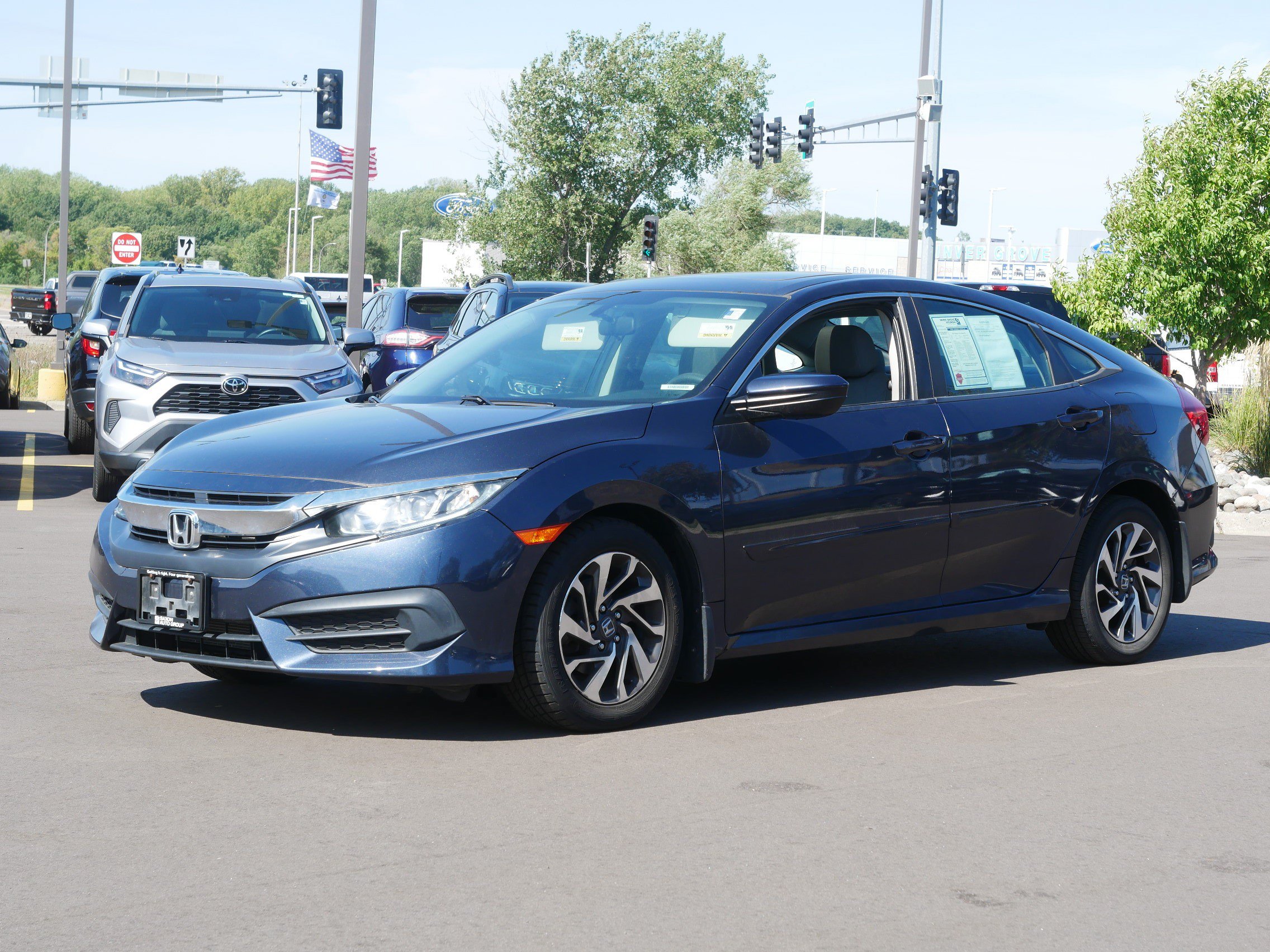 Used 2017 Honda Civic EX with VIN 19XFC2F77HE056022 for sale in Inver Grove Heights, Minnesota