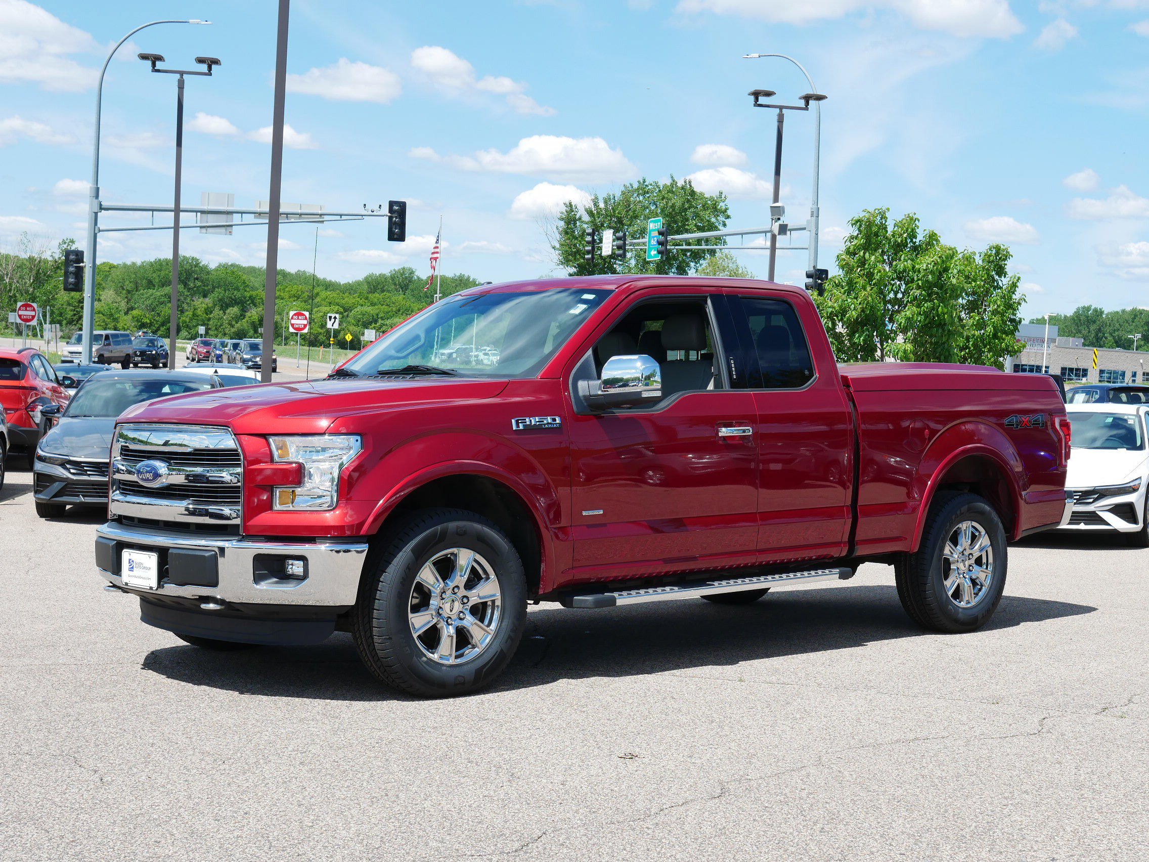 Used 2015 Ford F-150 Lariat with VIN 1FTFX1EG7FFB13161 for sale in Inver Grove, Minnesota