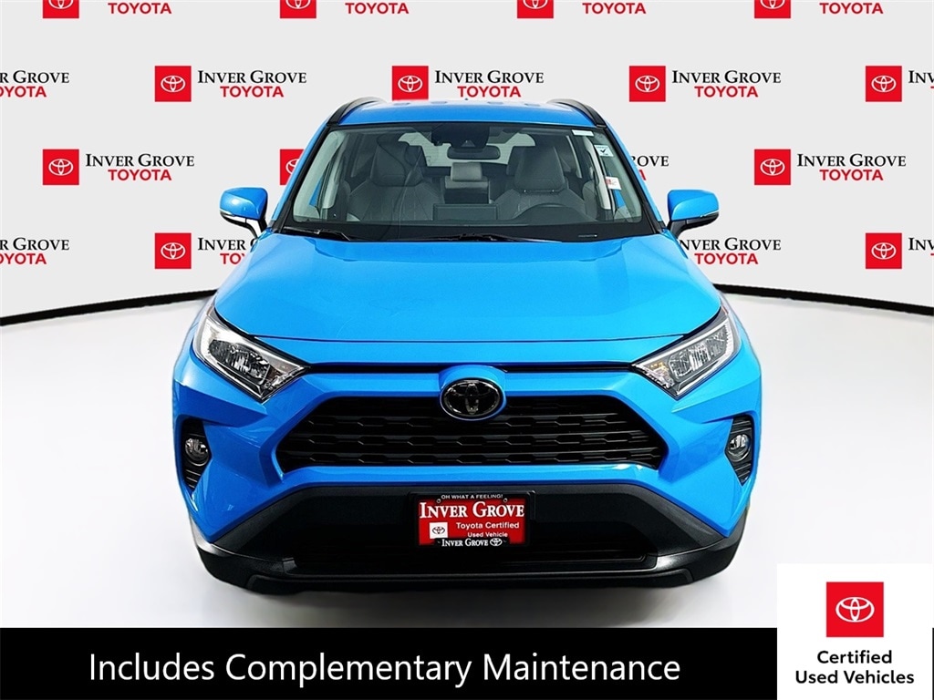 Certified 2021 Toyota RAV4 XLE with VIN 2T3P1RFV7MW221101 for sale in Inver Grove Heights, Minnesota