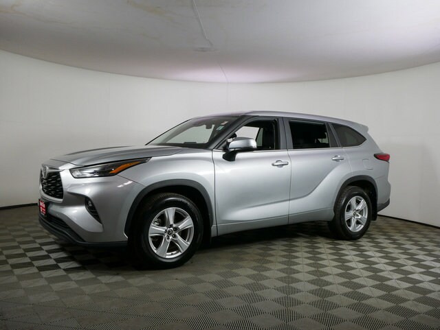 Certified 2023 Toyota Highlander LE with VIN 5TDKDRBH4PS033854 for sale in Inver Grove Heights, Minnesota