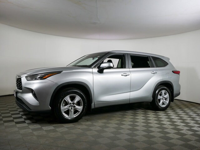 Certified 2023 Toyota Highlander LE with VIN 5TDKDRBH4PS027651 for sale in Inver Grove Heights, Minnesota