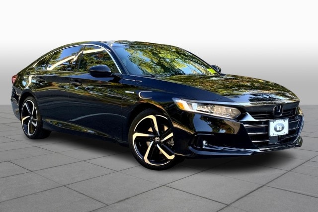 Used 2022 Honda Accord Hybrid Sport with VIN 1HGCV3F2XNA014032 for sale in Westwood, MA