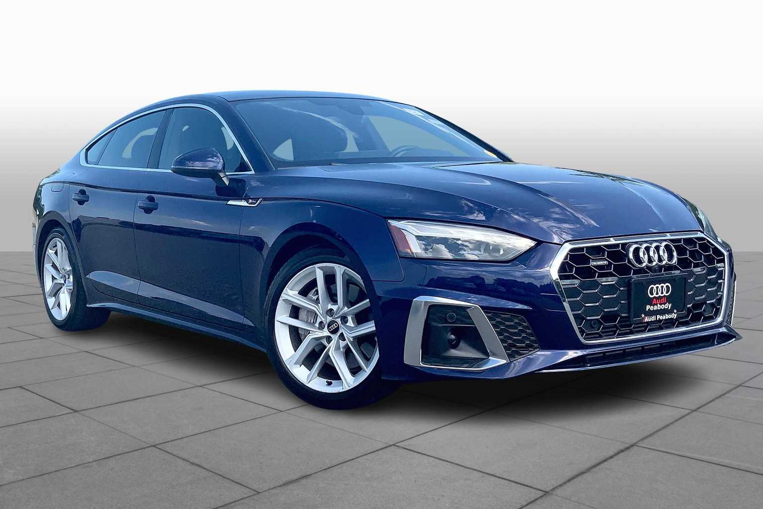 Used 2023 Audi A5 Sportback Premium Plus with VIN WAUFACF50PA061734 for sale in Peabody, MA