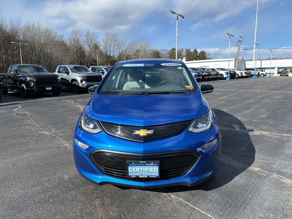 Certified 2020 Chevrolet Bolt EV LT with VIN 1G1FW6S03L4136086 for sale in Saco, ME