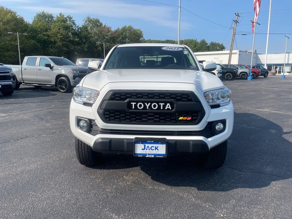 Used 2021 Toyota Tacoma SR5 with VIN 3TMCZ5AN4MM451848 for sale in Saco, ME