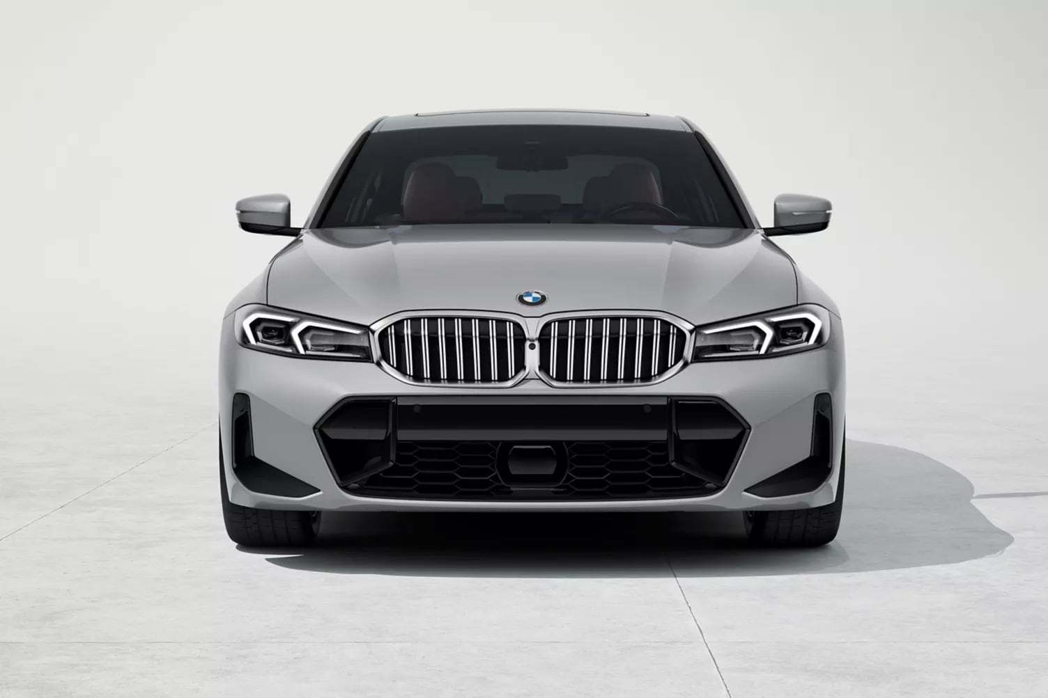 A front view of a BMW 3 Series