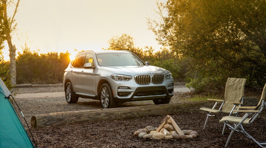 New BMW X3 at sunset