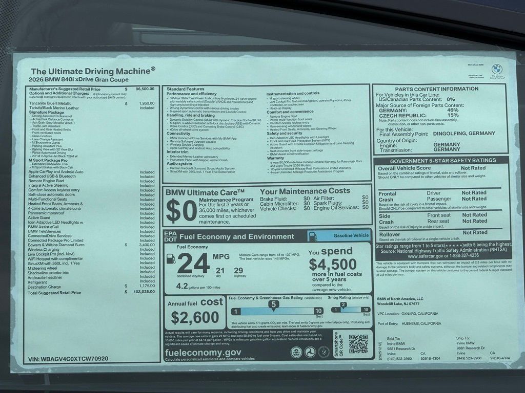 2026 BMW 8 Series 840i - Photo 13