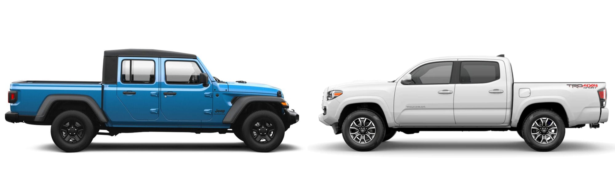 Jeep Gladiator and Toyota Tacoma