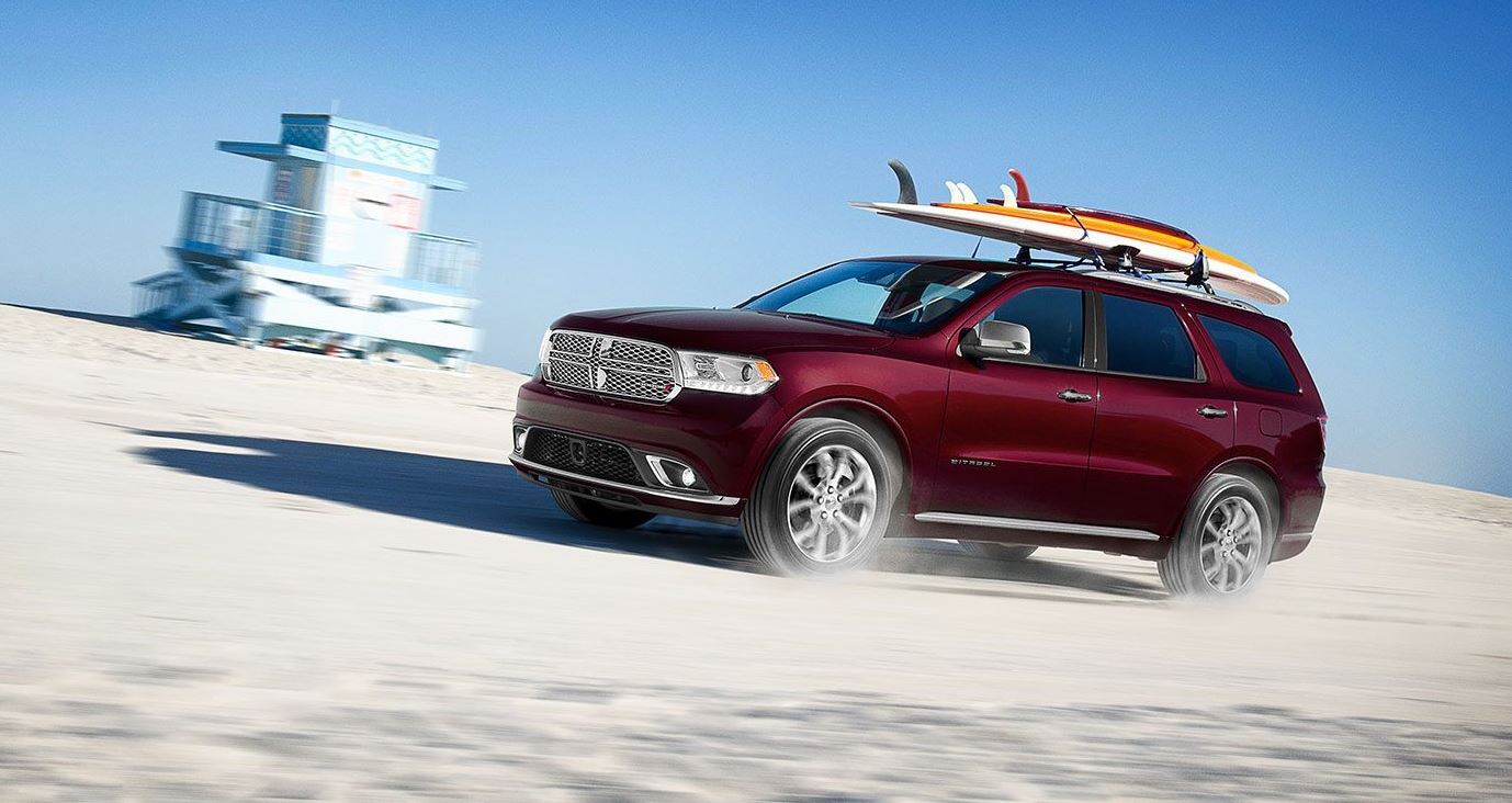 2019 Dodge Durango Driving on Beach