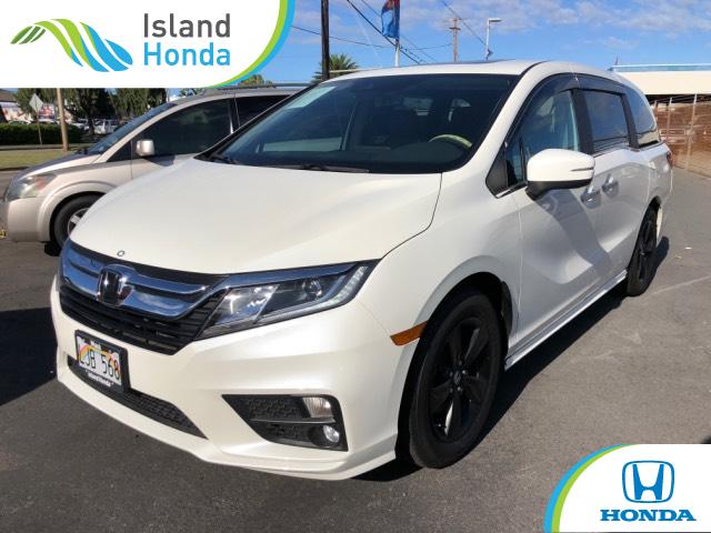 Used 2018 Honda Odyssey Van Ex L White Diamond Pearl For Sale In