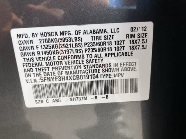 2012 Honda Pilot EX 21