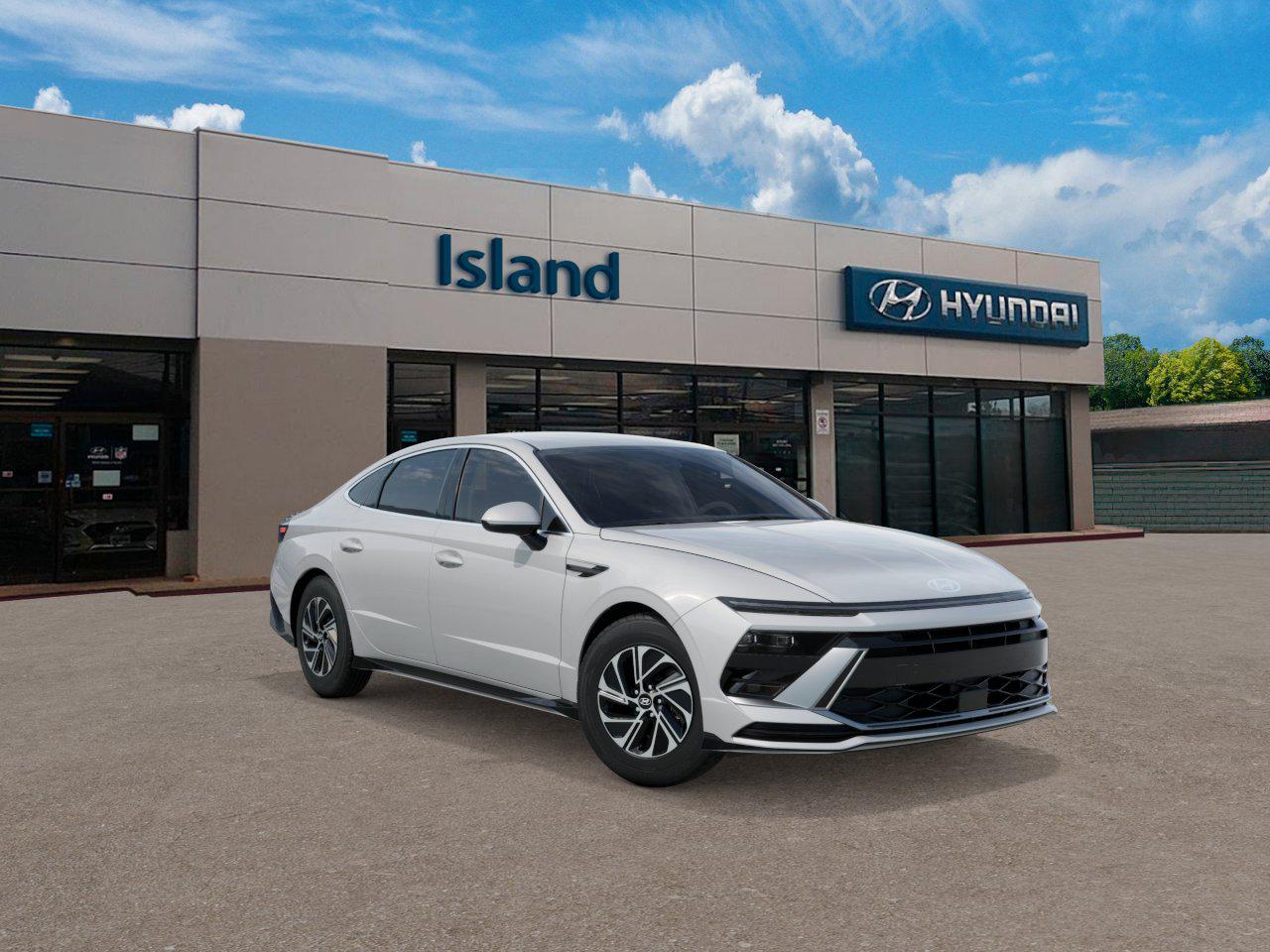 New 2027 Hyundai Sonata Hybrid Blue Sedan