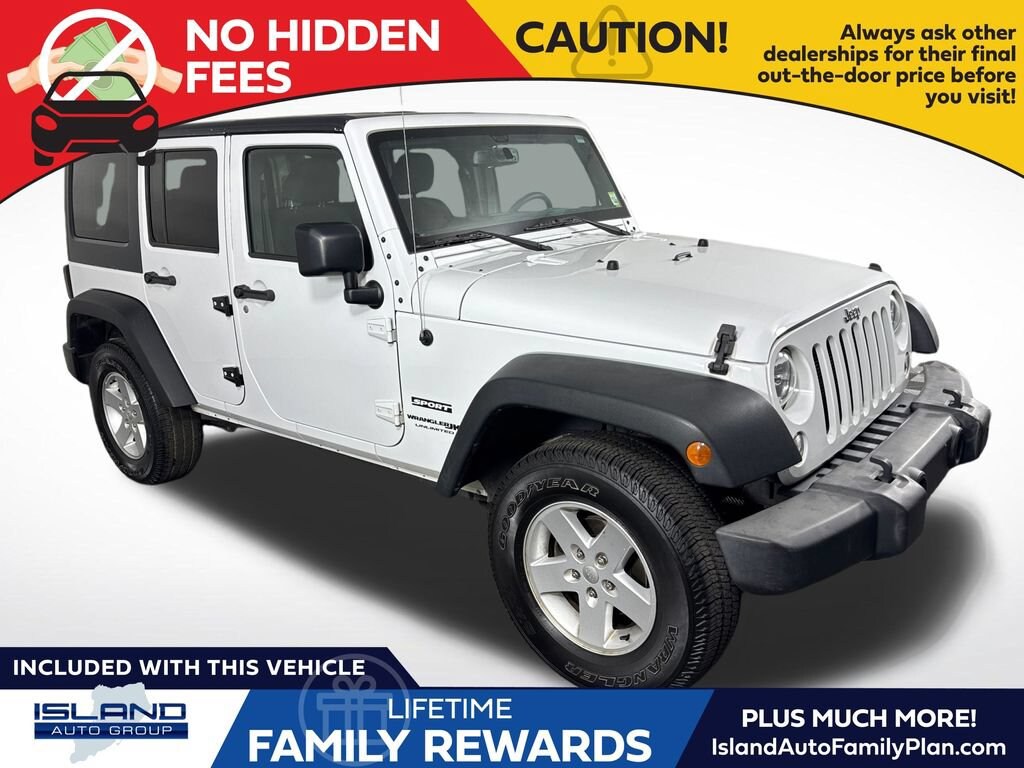 Used 2018 Jeep Wrangler JK Unlimited Sport 4x4 SUV