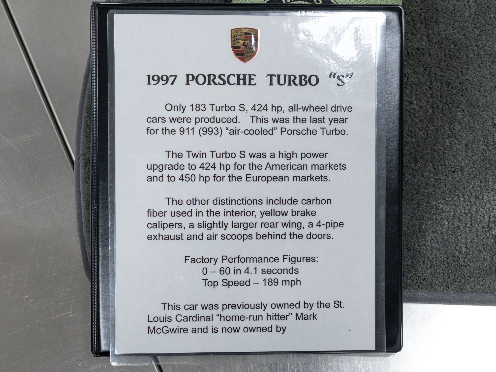 1997 Porsche 911 TURBO - Photo 84