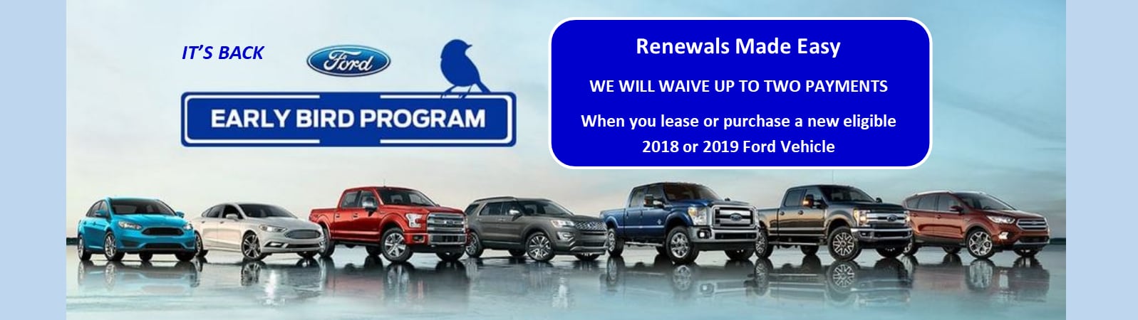 Ford Early Bird Lease Pull Ahead Offer Jack Byrne Ford