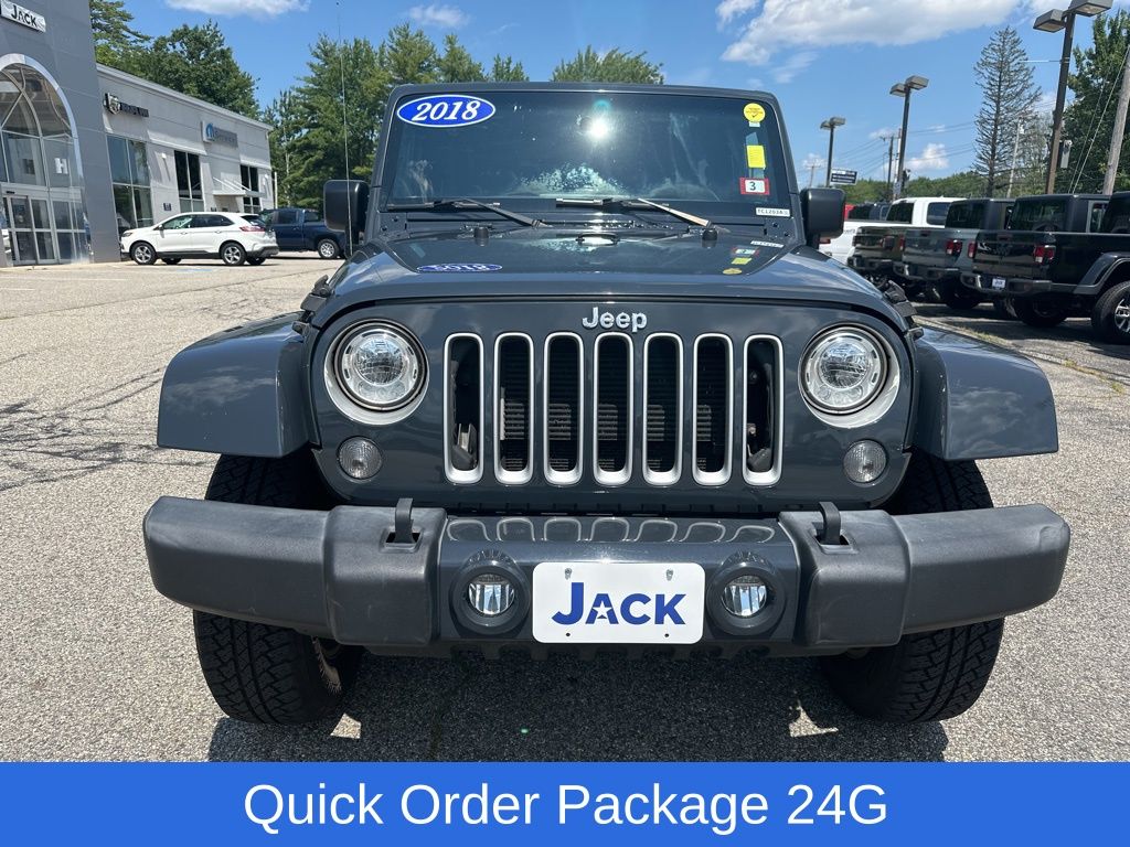 Used 2018 Jeep Wrangler JK Sahara with VIN 1C4AJWBG5JL831458 for sale in Saco, ME