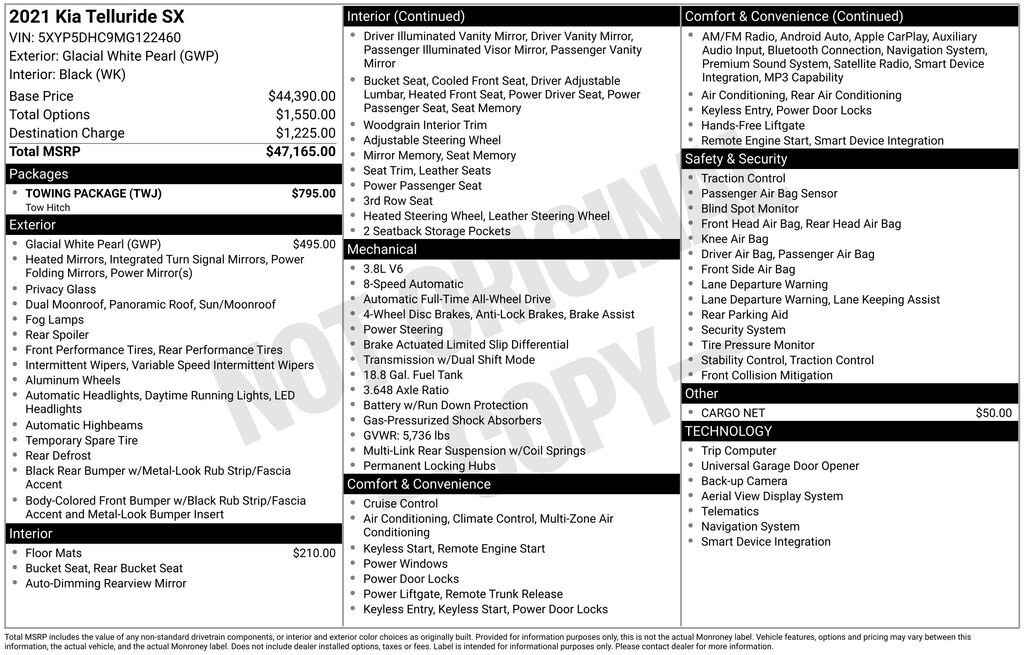 Used 2021 Kia Telluride SX SUV