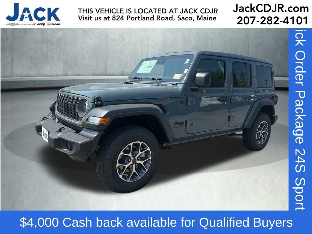 New 2025 Jeep Wrangler 4-DOOR SPORT S Sport Utility