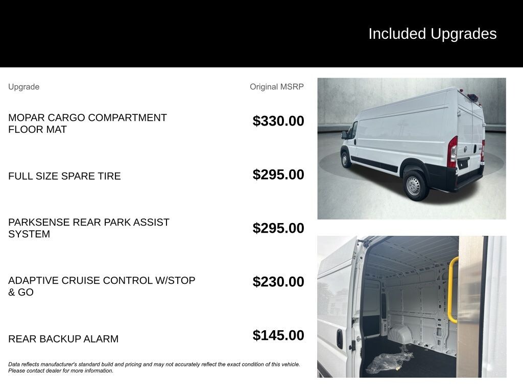 Used 2025 Ram Promaster 2500 High Roof Cargo Van