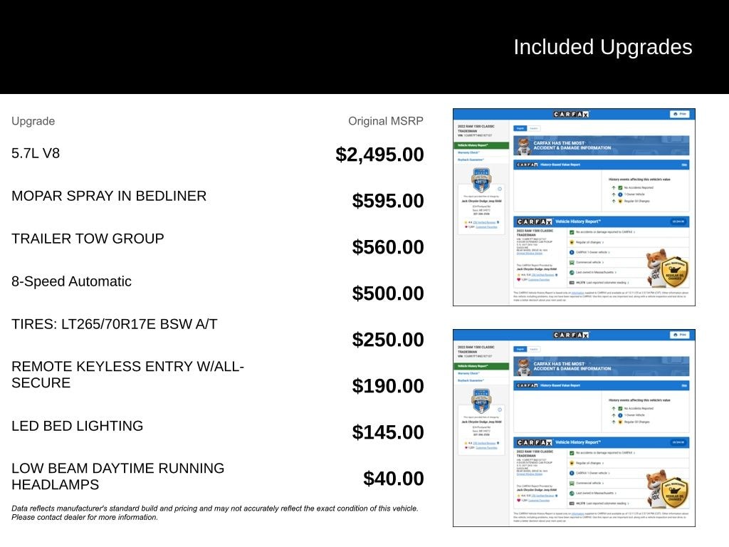 Used 2022 Ram 1500 Classic Tradesman Truck