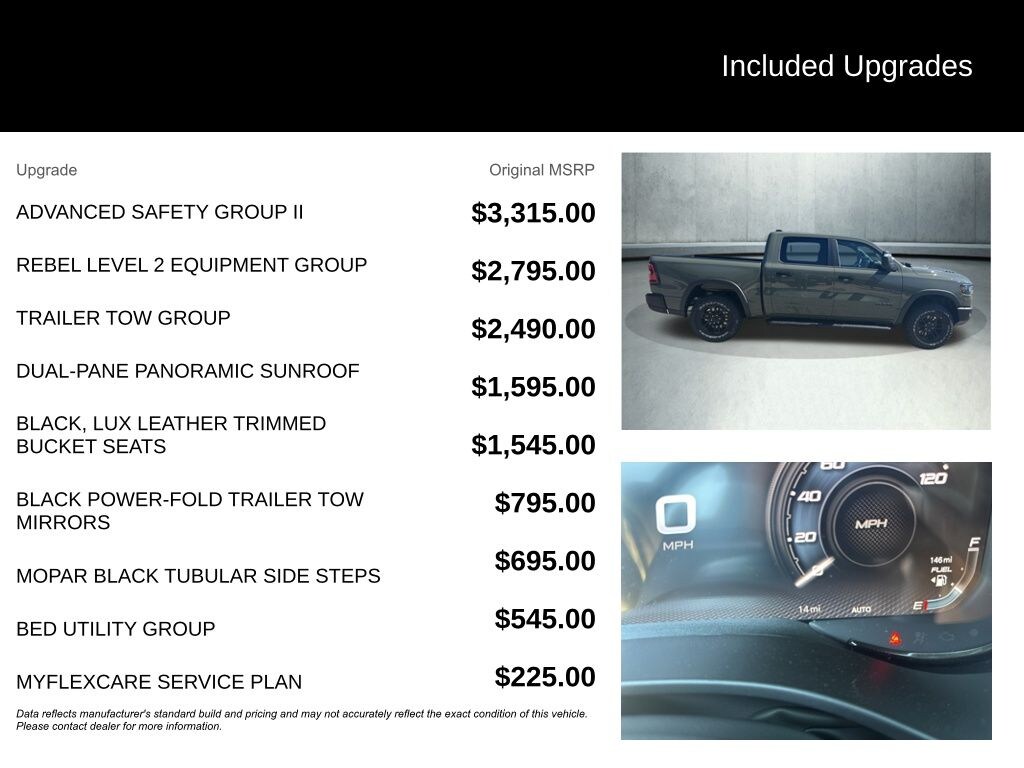 New 2026 Ram 1500 REBEL CREW CAB 4X4 5'7 BOX Pickup