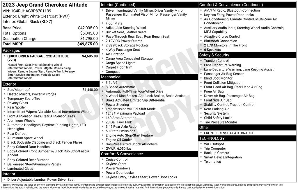 Used 2023 Jeep Grand Cherokee Altitude SUV