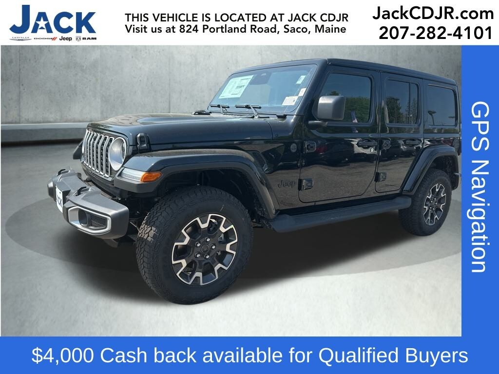 New 2025 Jeep Wrangler 4-DOOR SAHARA Sport Utility