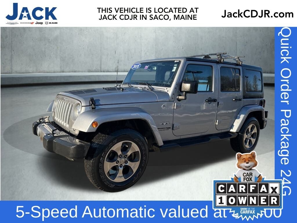 Used 2018 Jeep Wrangler JK Unlimited Sahara SUV