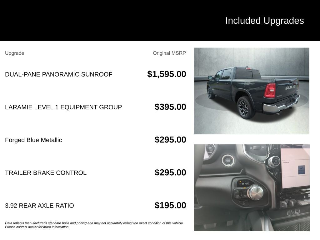 New 2026 Ram 1500 LARAMIE CREW CAB 4X4 5'7 BOX Pickup