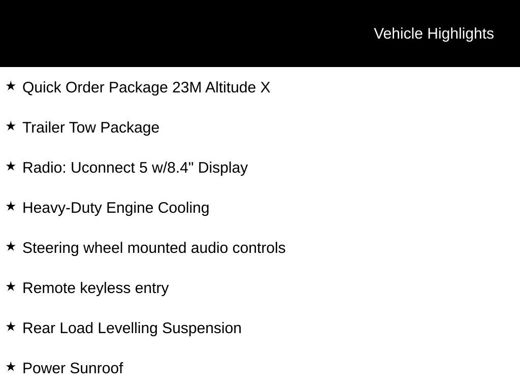 New 2025 Jeep Grand Cherokee ALTITUDE X 4X4 Sport Utility