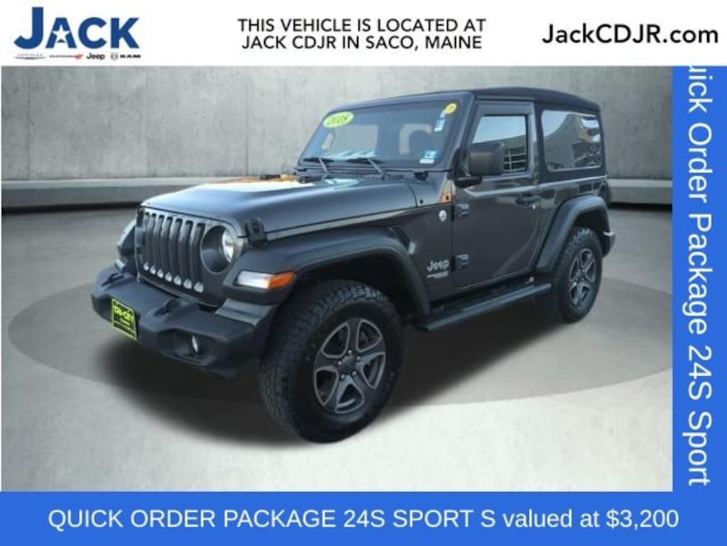 Used 2018 Jeep Wrangler Sport S SUV